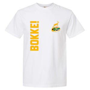 Springbok Rugby. Bokke South African Flag. With Back Print Garment-Dyed Heavyweight T-Shirt