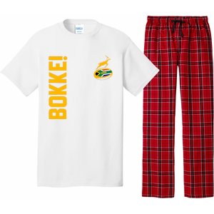 Springbok Rugby. Bokke South African Flag. With Back Print Pajama Set