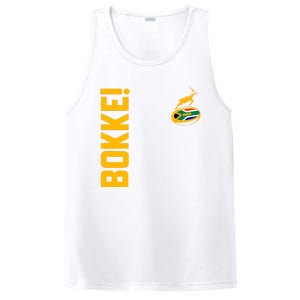 Springbok Rugby. Bokke South African Flag. With Back Print PosiCharge Competitor Tank