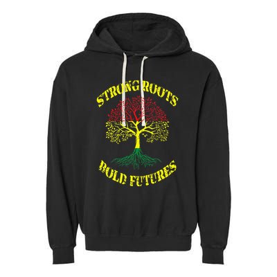 Strong Roots Bold Futures Black History Month Garment-Dyed Fleece Hoodie