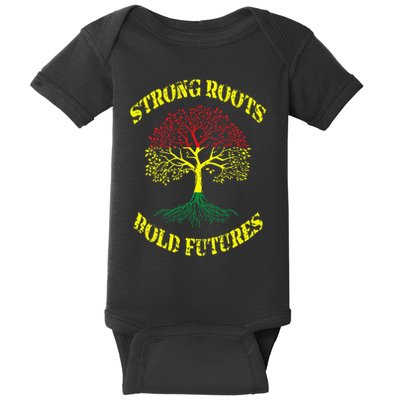 Strong Roots Bold Futures Black History Month Baby Bodysuit