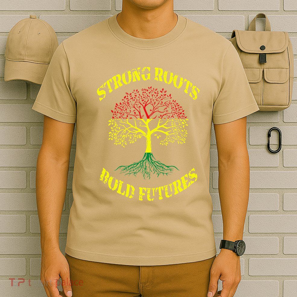 Strong Roots Bold Futures Black History Month T-Shirt