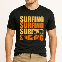 Surfing Retro Beach Cooling Performance Crew T-Shirt