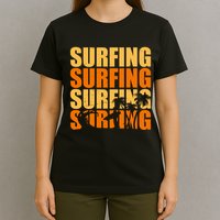 Surfing Retro Beach T-Shirt