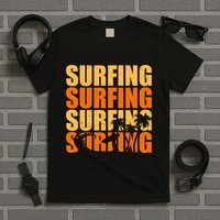 Surfing Retro Beach T-Shirt