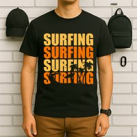 Surfing Retro Beach T-Shirt