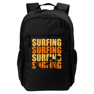 Surfing Retro Beach Daily Commute Backpack