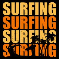 Surfing Retro Beach Youth Performance Sprint T-Shirt