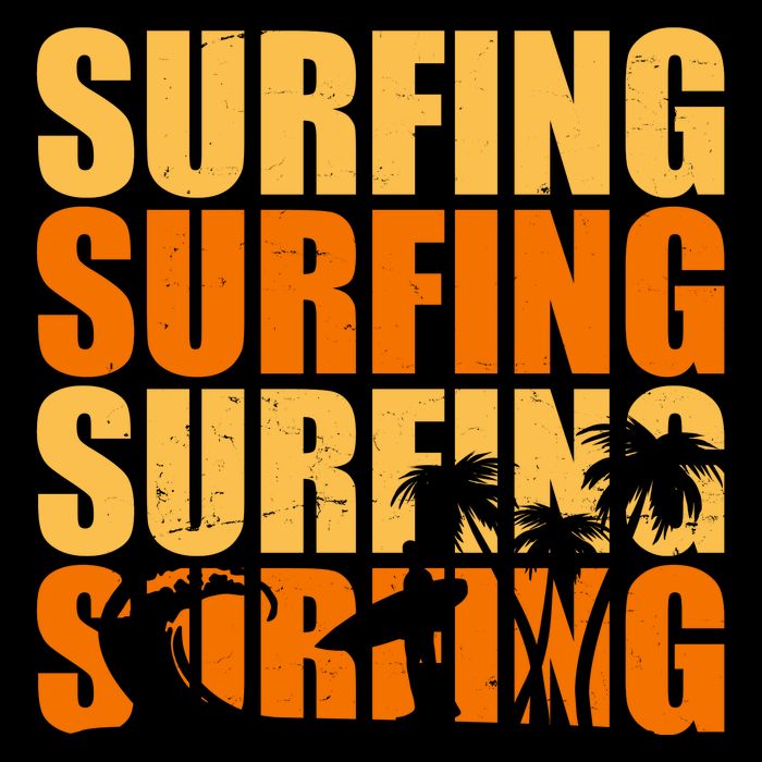 Surfing Retro Beach Youth Performance Sprint T-Shirt