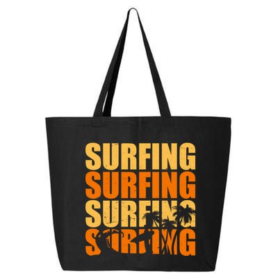 Surfing Retro Beach 25L Jumbo Tote