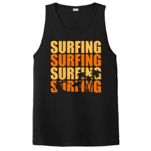 Surfing Retro Beach PosiCharge Competitor Tank