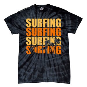 Surfing Retro Beach Tie-Dye T-Shirt