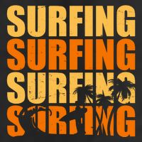 Surfing Retro Beach Golf Towel