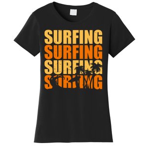 Surfing Retro Beach Women's T-Shirt