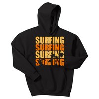 Surfing Retro Beach Kids Hoodie