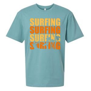 Surfing Retro Beach Sueded Cloud Jersey T-Shirt