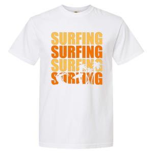 Surfing Retro Beach Garment-Dyed Heavyweight T-Shirt