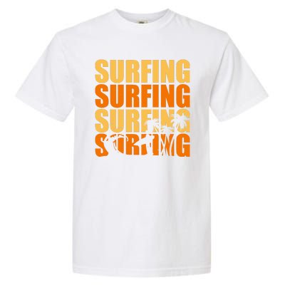 Surfing Retro Beach Garment-Dyed Heavyweight T-Shirt