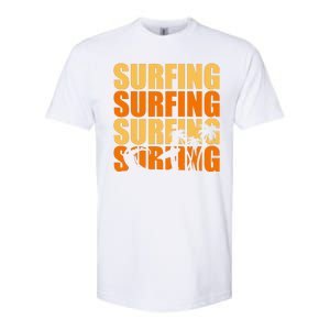 Surfing Retro Beach Softstyle CVC T-Shirt