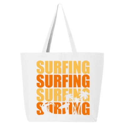 Surfing Retro Beach 25L Jumbo Tote