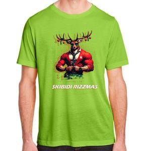 Skibid.I Rizzmas Bruh Sigma Reindeer Merry Christmas Xmas Adult ChromaSoft Performance T-Shirt