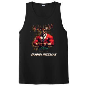 Skibid.I Rizzmas Bruh Sigma Reindeer Merry Christmas Xmas PosiCharge Competitor Tank