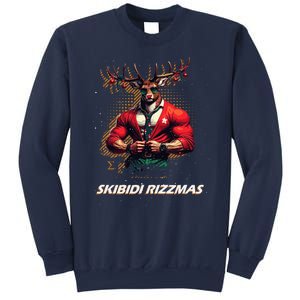 Skibid.I Rizzmas Bruh Sigma Reindeer Merry Christmas Xmas Sweatshirt