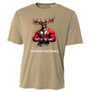 Skibid.I Rizzmas Bruh Sigma Reindeer Merry Christmas Xmas Cooling Performance Crew T-Shirt