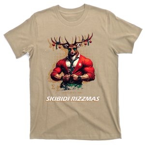 Skibid.I Rizzmas Bruh Sigma Reindeer Merry Christmas Xmas T-Shirt