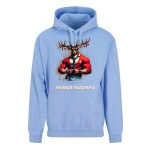 Skibid.I Rizzmas Bruh Sigma Reindeer Merry Christmas Xmas Unisex Surf Hoodie