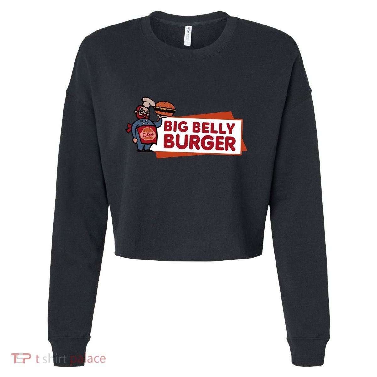 Sol Rodriguez Big Belly Burger Cropped Pullover Crew