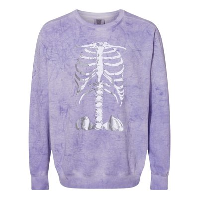 Skeleton Rib Cage Colorblast Crewneck Sweatshirt