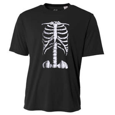 Skeleton Rib Cage Cooling Performance Crew T-Shirt