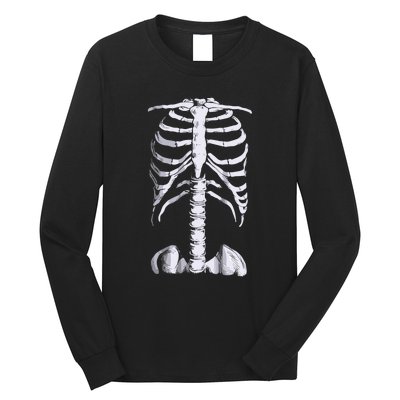 Skeleton Rib Cage Long Sleeve Shirt