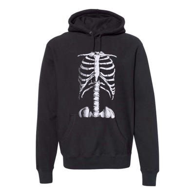 Skeleton Rib Cage Premium Hoodie