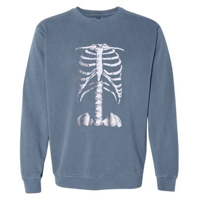 Skeleton Rib Cage Garment-Dyed Sweatshirt