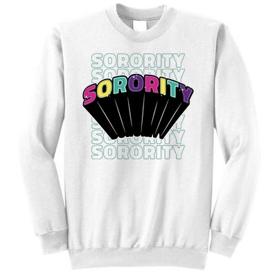 Sorority Retro Colorful Sweatshirt