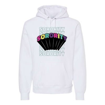 Sorority Retro Colorful Premium Hoodie