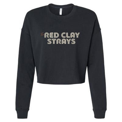 Strays Red Clay Cropped Pullover Crew