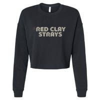 Strays Red Clay Cropped Pullover Crew