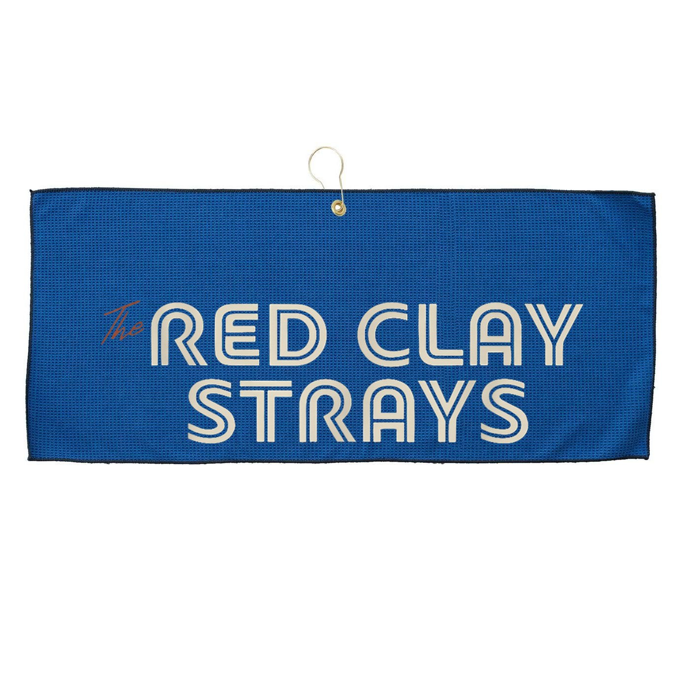 Strays Red Clay Large Microfiber Waffle Golf Towel