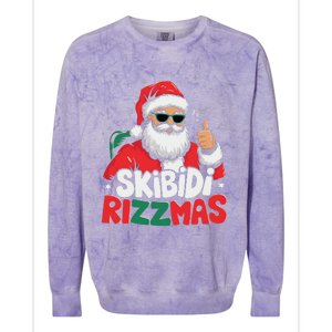 Skibid.I Rizzmas Christmas Santa Claus Merry Rizz Mas Sigmas Colorblast Crewneck Sweatshirt