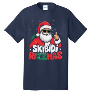 Skibid.I Rizzmas Christmas Santa Claus Merry Rizz Mas Sigmas Tall T-Shirt