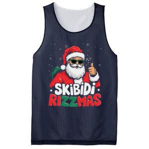 Skibid.I Rizzmas Christmas Santa Claus Merry Rizz Mas Sigmas Mesh Reversible Basketball Jersey Tank