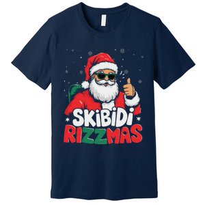 Skibid.I Rizzmas Christmas Santa Claus Merry Rizz Mas Sigmas Premium T-Shirt