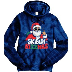 Skibid.I Rizzmas Christmas Santa Claus Merry Rizz Mas Sigmas Tie Dye Hoodie