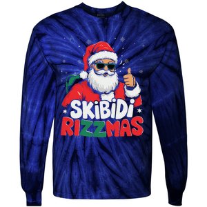 Skibid.I Rizzmas Christmas Santa Claus Merry Rizz Mas Sigmas Tie-Dye Long Sleeve Shirt