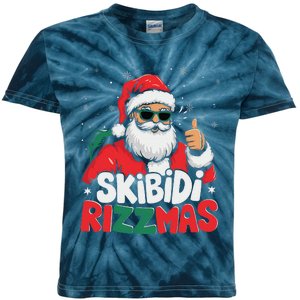 Skibid.I Rizzmas Christmas Santa Claus Merry Rizz Mas Sigmas Kids Tie-Dye T-Shirt