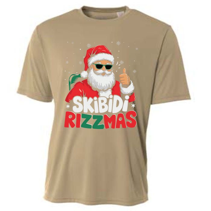 Skibid.I Rizzmas Christmas Santa Claus Merry Rizz Mas Sigmas Cooling Performance Crew T-Shirt