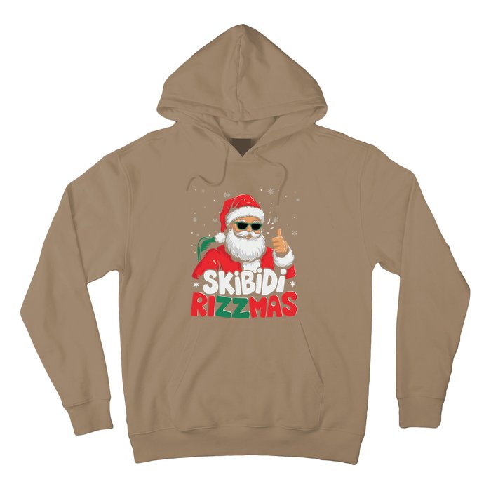 Skibid.I Rizzmas Christmas Santa Claus Merry Rizz Mas Sigmas Hoodie